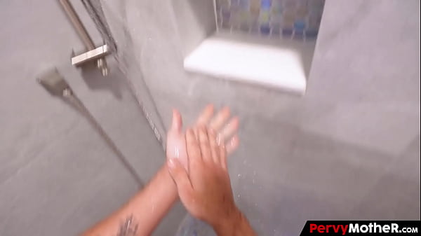 PervyMother – Cougar Mother Strokes her Stepson’s Dick under the Shower